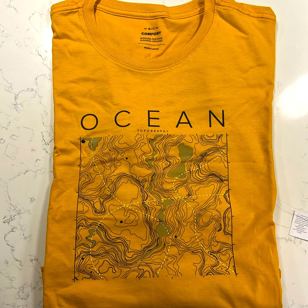 Very nice Large Yellow shirt, Peruvian Cotton